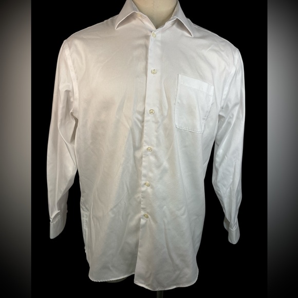 Pronto Uomo Other - Pronto Uomo Classic White Long Sleeve Dress Shirt Men’s 17-34/35